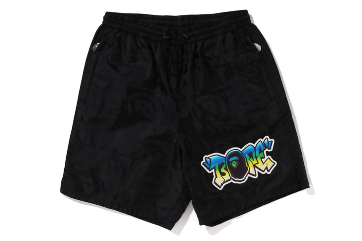 Picture No.1 of BAPE LUX SPORT PATTERN JACQUARD NYLON SHORTS 1J30-153-054