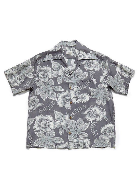 Picture No.1 of KAPITAL Silk Rayon KOCHI&amp;ZEPHYR Anemone pt Rangle Collar Aloha Shirt K2303SS057