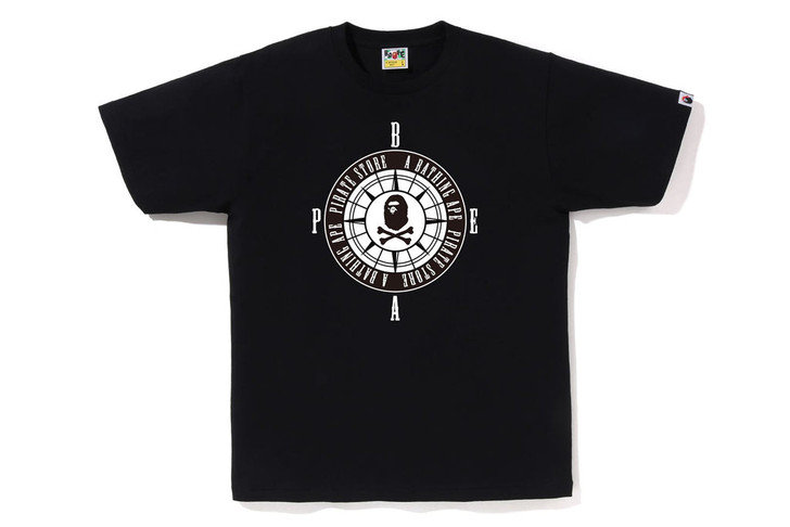 Picture No.1 of BAPE PIRATE APE CROSSBONE COMPASS TEE 4J20110007