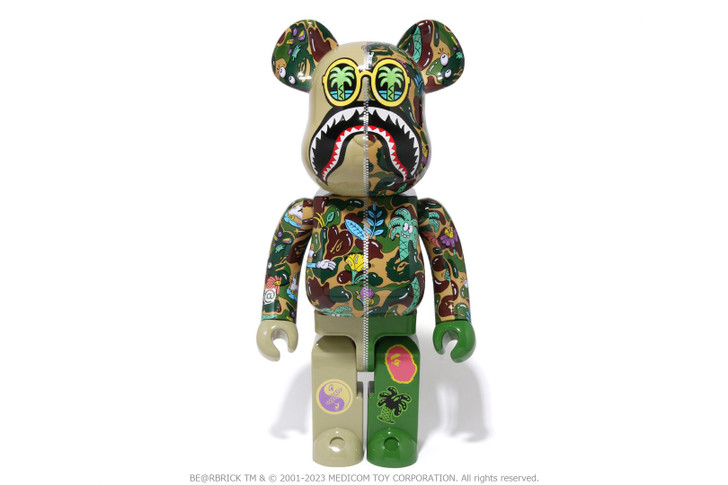 Picture No.1 of BAPE [BAPE X STEVEN HARRINGTON] SHARK BE@RBRICK 1000% 1I73-185-910