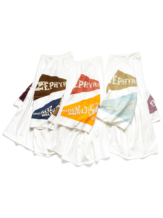 KAPITAL T-Shirt 18.5/- T-cloth HUGE-T (Pennant ZEPHYROS)