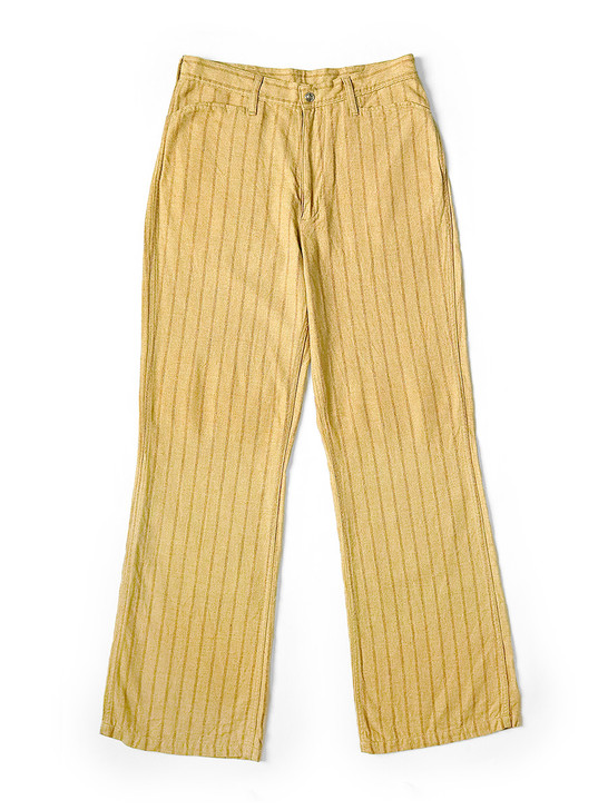 KAPITAL Pants Cotton Linen Gibson Stripe 5P Frisco