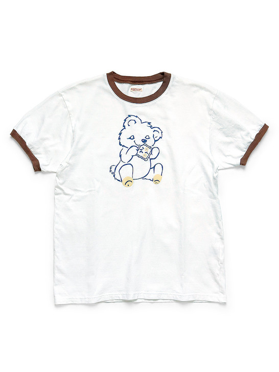 Picture No.1 of KAPITAL 20/-Tenjiku Ringer T (PECKISH Little Bear pt) K2308SC001