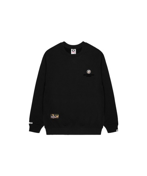 AAPE MEN NOW CREW NECK SWEAT