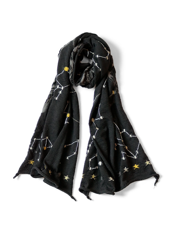 KAPITAL Scarves Full-length Wool Constellation Muffler