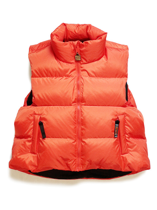 KAPITAL Jacket/Vest Burger-KEEL Vest With Ripstop Nylon Down