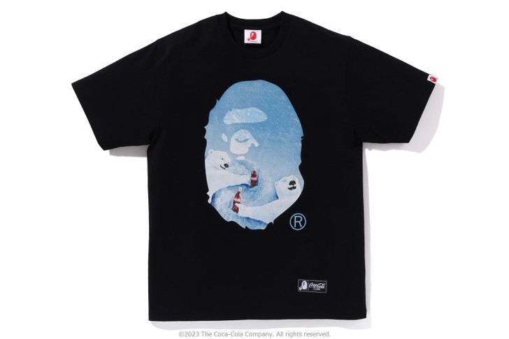 Picture No.1 of BAPE [BAPE X Coca-Cola] PHOTO APE HEAD TEE 1J73-110-912