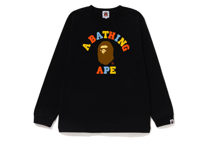 Picture No.1 of BAPE COLORS COLLEGE L/S TEE 1J80-611-012