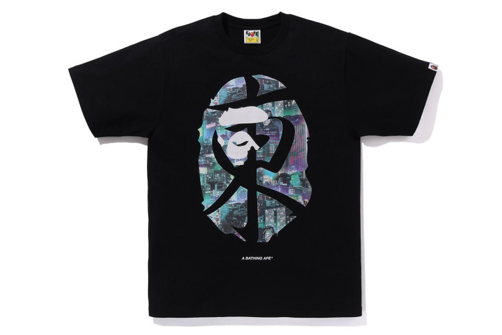 BAPE T-SHIRT NEON TOKYO TEE