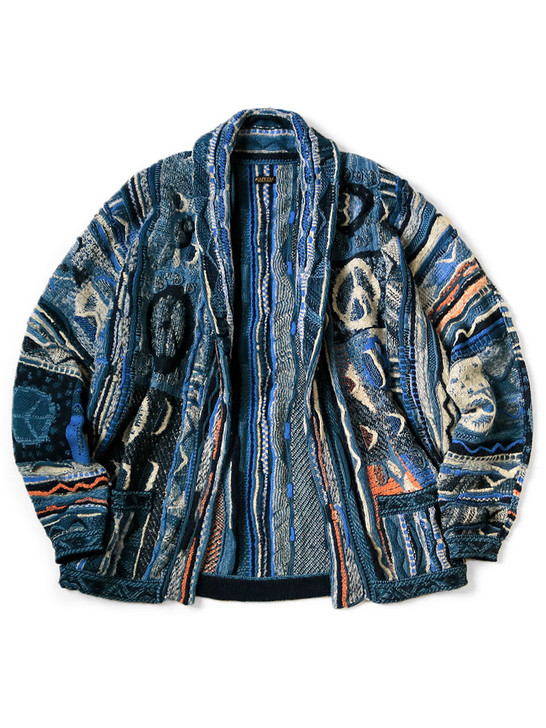 KAPITAL Knit Sweater 7G BORO GAUDY Cardigan