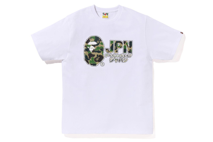 BAPE T-SHIRT ABC CAMO JPN KATAKANA TEE
