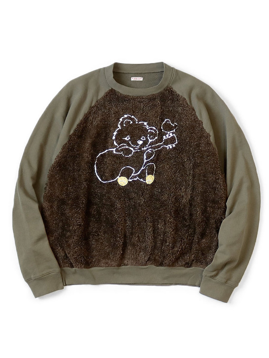 KAPITAL Sweat Shirt 30/-Fleece x Fur Grizzly Sweatshirt (Little