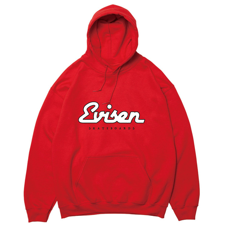 Picture No.1 of Evisen Skateboards DINER LOGO HOODIE - RED 8776679620922