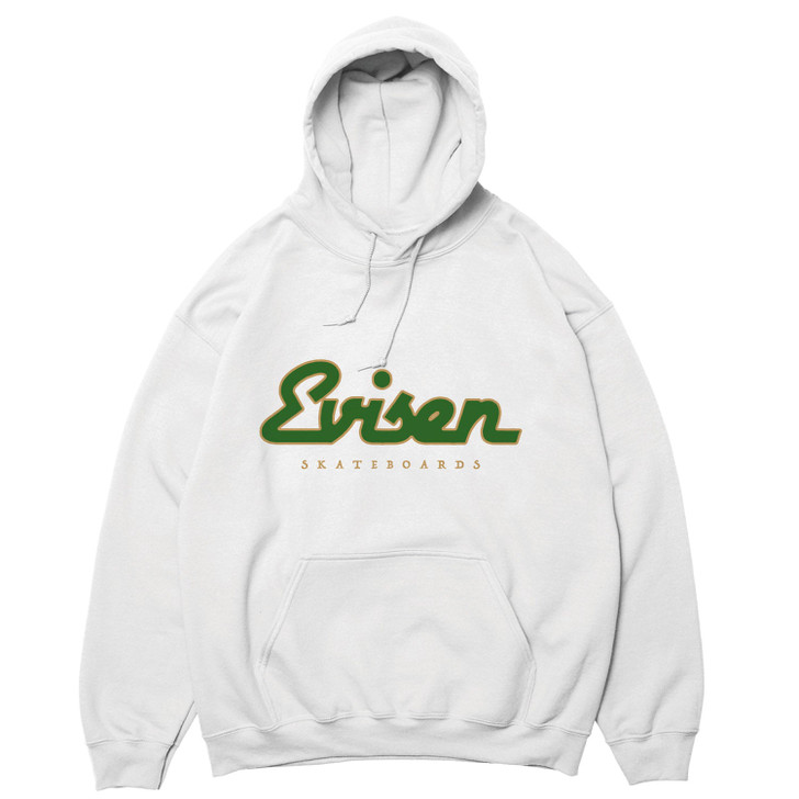 Picture No.1 of Evisen Skateboards DINER LOGO HOODIE - WHITE 8776679784762