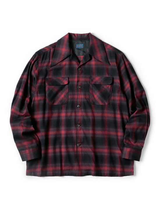 KAPITAL Shirt (Long Sleeve) Cotton Rayon Shadow Check Langle Color