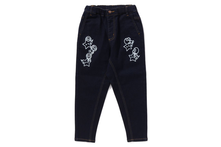 Picture No.1 of BAPE BABY MILO STA TAPERED JERSEY DENIM PANTS 2K30-352-010