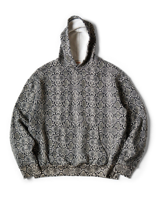 Picture No.1 of KAPITAL Fleece Snake Pattern Hooded Sweatshirt K2311LC167