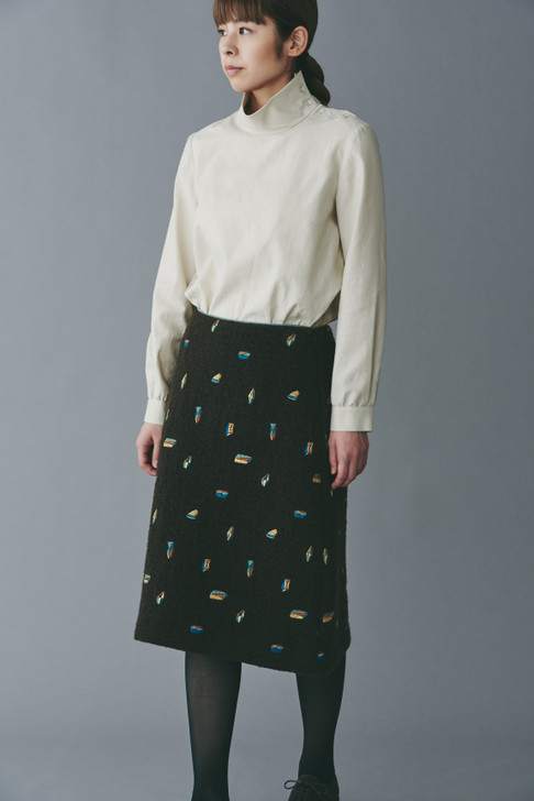 Picture No.1 of minä perhonen crystal Skirt 2019-20 a/w XA5158