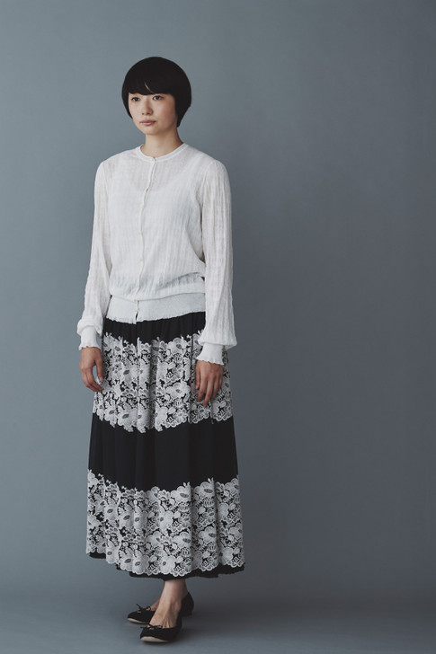 Picture No.1 of minä perhonen smile flower Tulle skirt 2020 s/s YS5188