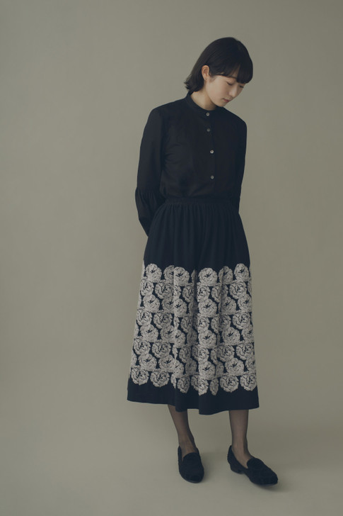 Picture No.1 of minä perhonen flair Gathered Skirt 2023-24 a/w ABA5348