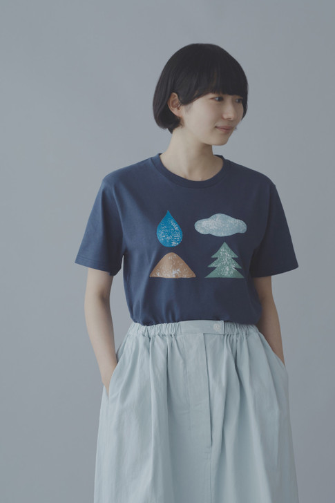 Picture No.1 of minä perhonen Northern Alps International Art Festival Short Sleeve Cut And Sewn EV0656