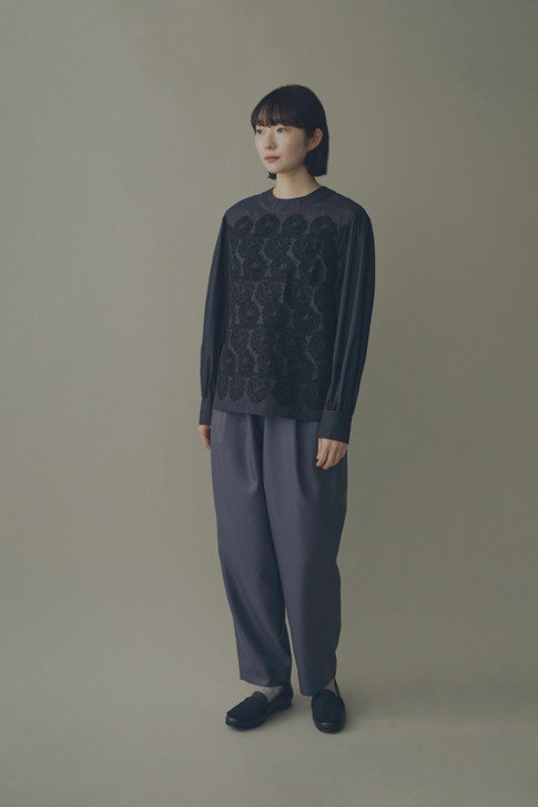 Picture No.1 of minä perhonen flair Blouse 2023-24 a/w ABA1270