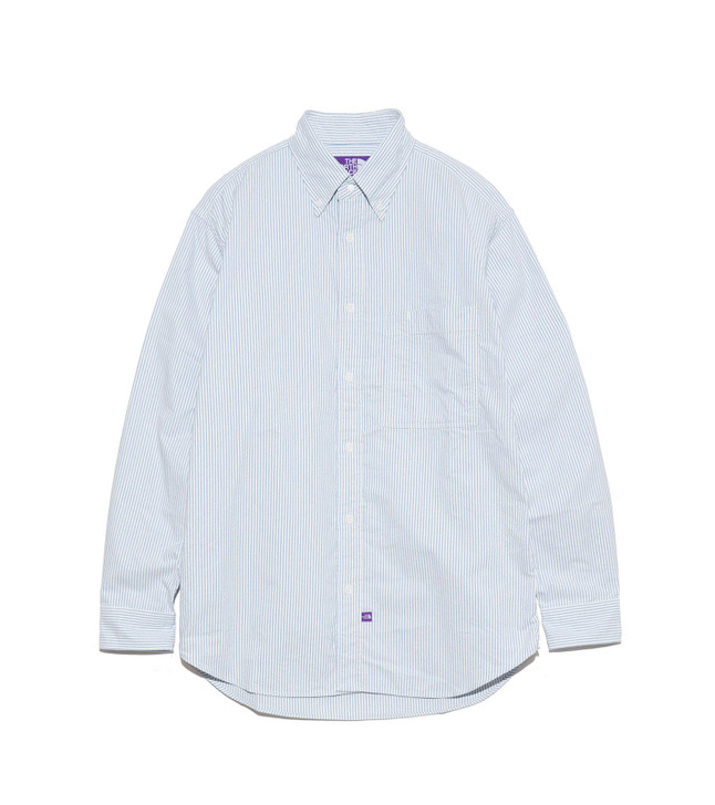 Picture No.1 of THE NORTH FACE PURPLE LABEL THE NORTH FACE PURPLE LABEL Button Down Striped Field Shirt NT3359N 7171