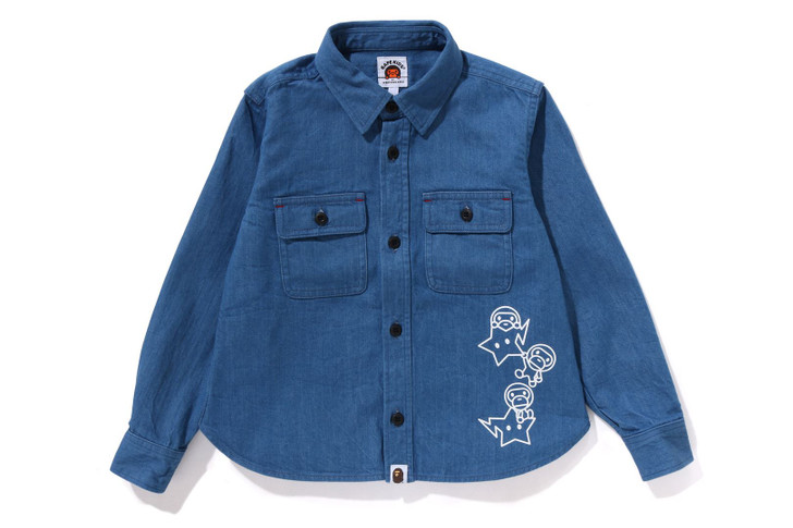 BABY MILO PATCH DENIM SHIRT 2K30-331-004
