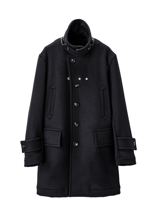 Picture No.1 of TAKAHIROMIYASHITATheSoloist. right - left pencil silhouette single breasted peacoat. 7154675843211
