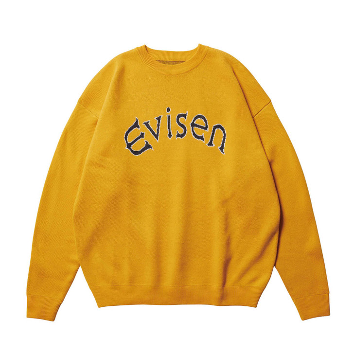 Picture No.1 of Evisen Skateboards LOGO JACQUARD KNIT - YELLOW 8968153137466