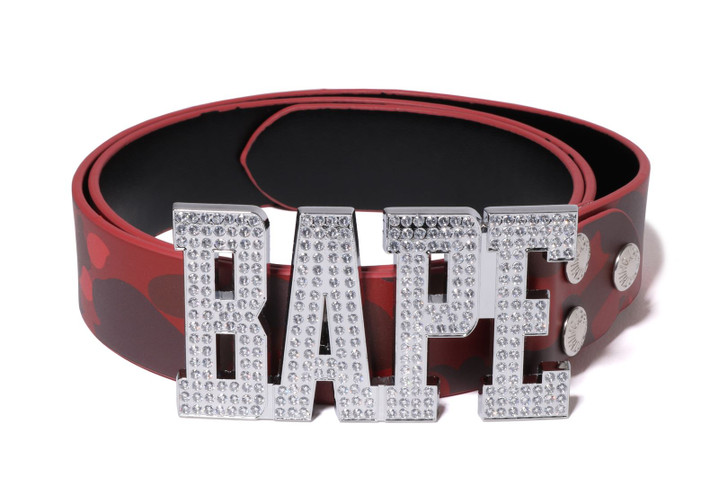 COLOR CAMO BAPE LEATHER BELT 1K30-188-001
