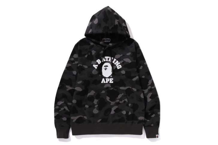 Picture No.1 of BAPE COLOR CAMO COLLEGE PULLOVER HOODIE 1K20-114-006