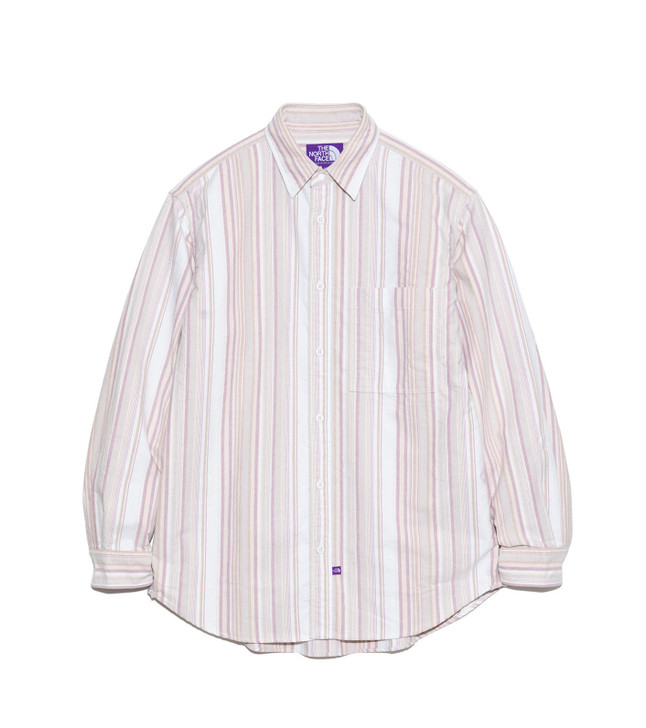 Picture No.1 of THE NORTH FACE PURPLE LABEL THE NORTH FACE PURPLE LABEL Regular Collar NP Striped Field Shirt NT3409N 7093