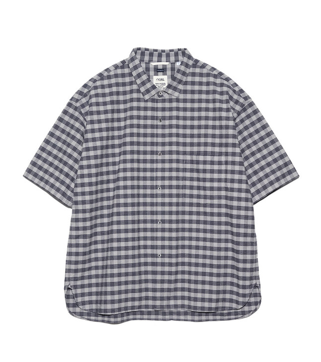 nanamica SHIRT Cotton Silk PALAKA Check S/S Shirt Online Shop to 