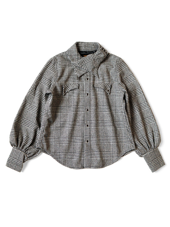 Picture No.1 of KAPITAL Glen Check Layered Color Opera Western Shirt K2309LS025