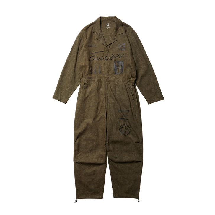 Evisen Skateboards PANTS HEMP JUMP SUITS - OLIVE