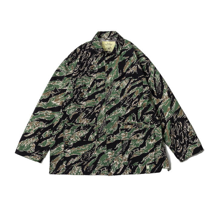 XLサイズ！SSZ × EVISEN タイガーカモフラジャケット Evisen Skateboards JACKET EVISEN x Takada Music Production Office