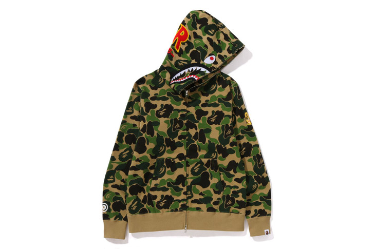 Picture No.1 of BAPE ABC CAMO SHARK FULL ZIP HOODIE 1K30-115-005