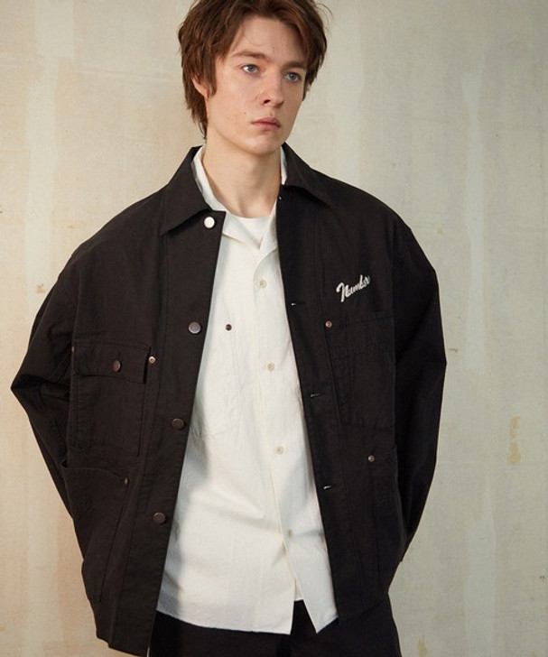 Picture No.1 of NUMBER (N)INE CHAIN STITCH LOGO COVERALL JACKET S24NJ003