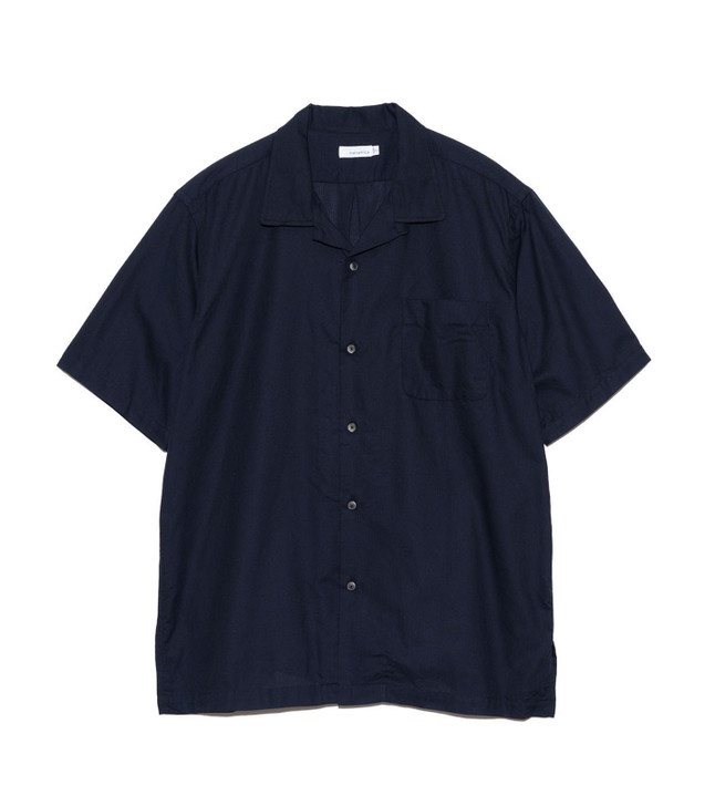 Picture No.1 of nanamica nanamica Open Collar Panama S/S Shirt SUGS410 7295