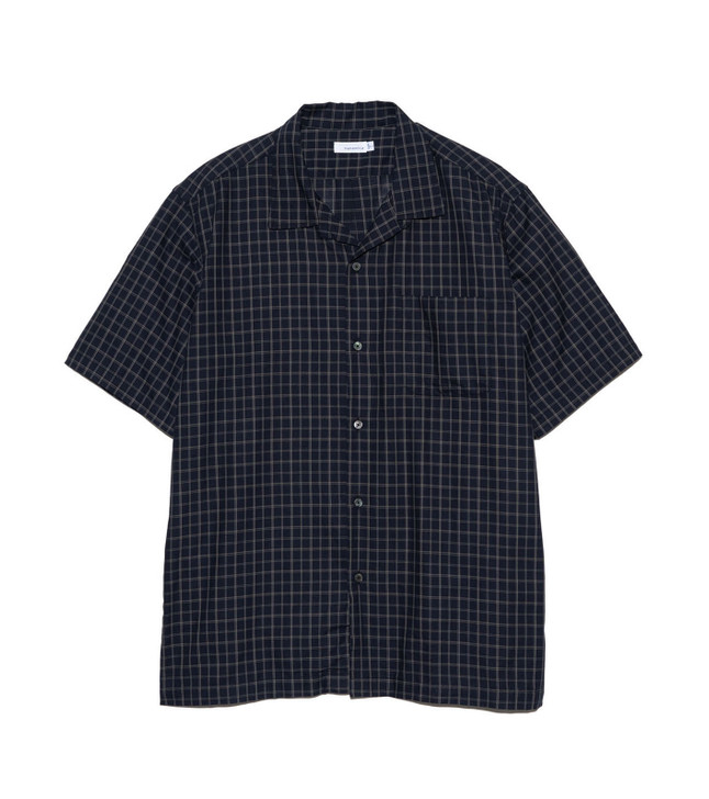nanamica SHIRT Open Collar Panama Plaid S/S Shirt Online Shop to