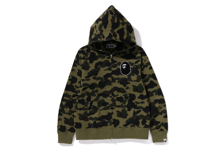 Picture No.1 of BAPE 1ST CAMO FULL ZIP HOODIE 1K30-115-004