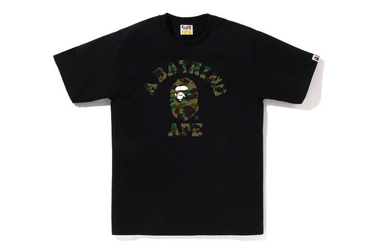 Picture No.1 of BAPE 1ST CAMO COLLEGE TEE 1K30-110-008