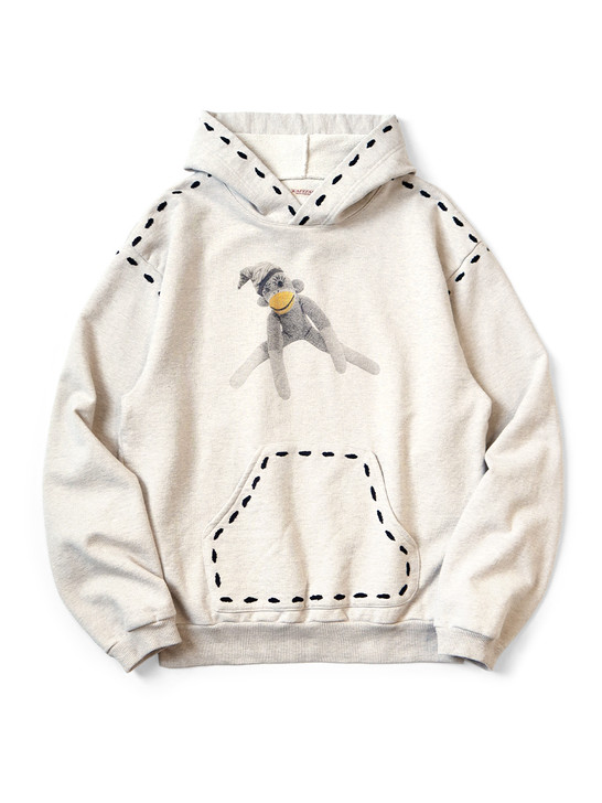 Picture No.1 of KAPITAL TOP Fleece Marionette Hooded Sweatshirt (Kina Pupp pt) K2403LC052