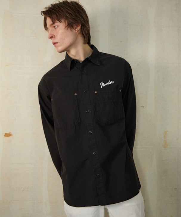 Picture No.1 of NUMBER (N)INE CHAIN STITCH LOGO WORK SHIRT S24NS001
