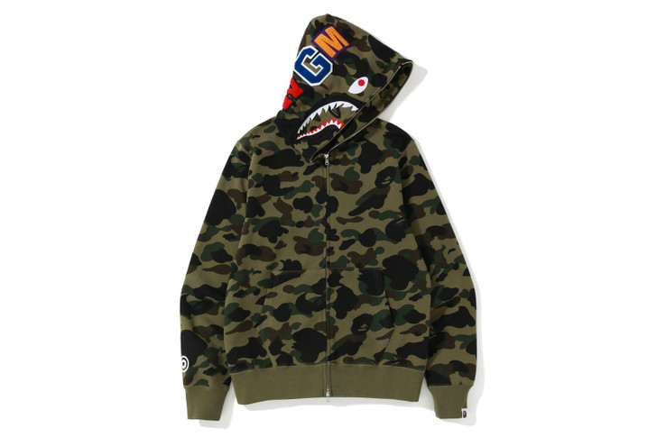 Picture No.1 of BAPE 1ST CAMO SHARK FULL ZIP HOODIE 1K20-115-009