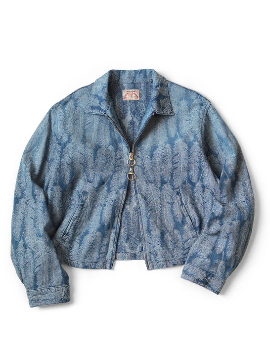 KAPITAL - 12ozマグパイデニム ドリズラーJKT Kapital Unisex Magpie Drizzler Jacket, Light Denim – Glasswing