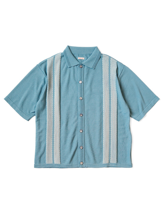 KAPITAL Shirt (Short Sleeve) 14G Cotton Knit Tennessee Aloha Polo