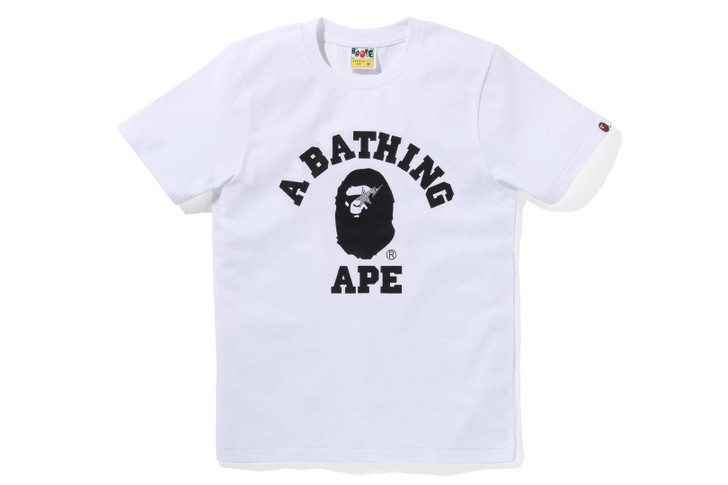 Picture No.1 of BAPE COLLEGE CRYSTAL STONE STA TEE 1K30-210-031