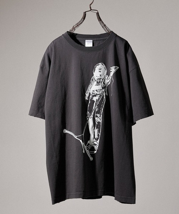 Picture No.1 of NUMBER (N)INE HARD WASH DAMAGE CLASSIC LOGO T-SHIRT S24NT005
